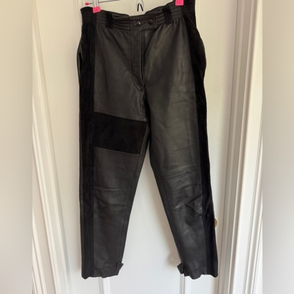 ⚡️Exceptional Vintage Black Leather Pants - Size 2-4